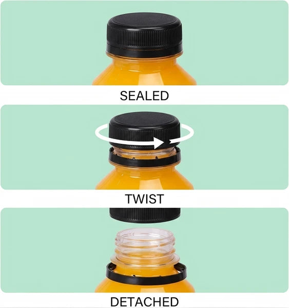 56pcs 8 Ounce Clear PET Plastic Bottles with Tamper-Evident Caps, Food Grade Reusable Drink Storage Containers for Juicing, Smoothies, Iced Tea, Milk and Daily Beverages