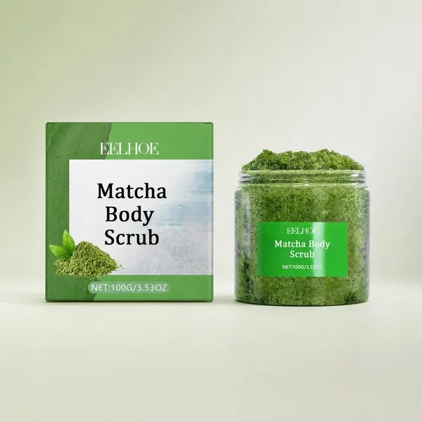 EELHOE Green Tea Sea Salt Body Scrub, 100 g