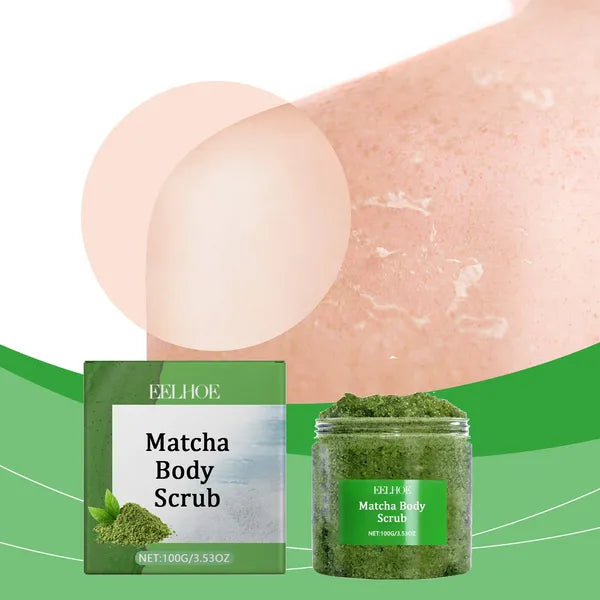 EELHOE Green Tea Sea Salt Body Scrub, 100 g