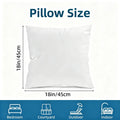 Pillow Inserts 18x18 Inch Set of 4, White Square Throw Pillow Form, 3D 7D PP Cotton Filling 400g Each, 100% Virgin Filling, Water-Resistant Cover for Bedroom Courtyard Outdoor Indoor Sofa Couch